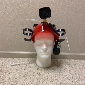 Guzzler helmet with speaker